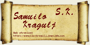 Samuilo Kragulj vizit kartica